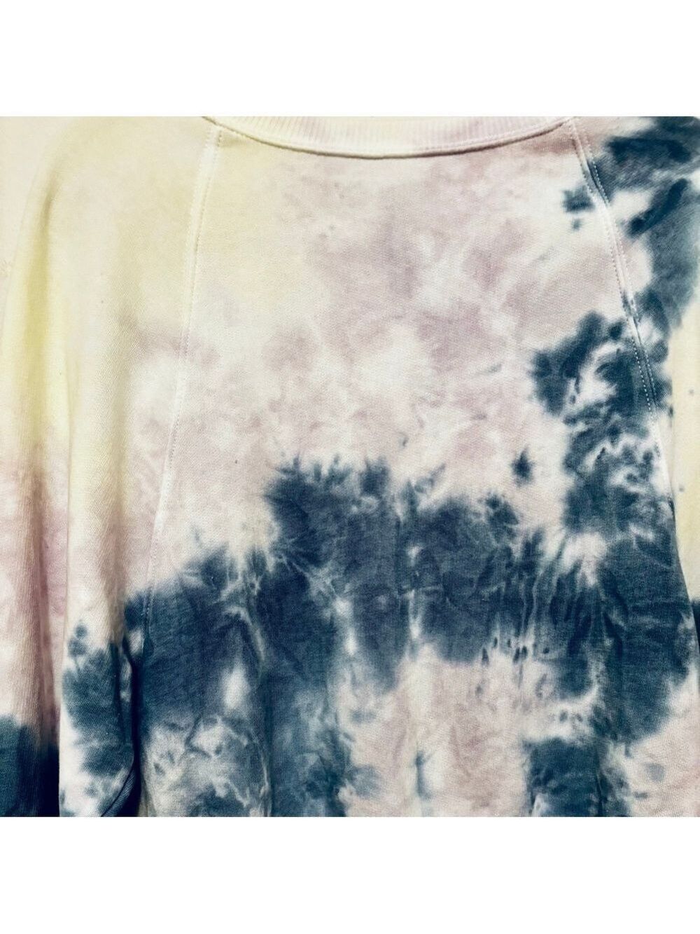 American Eagle Tie-Dye Sweatshirt XS Blue Purple Yellow - Picture 4 of 9